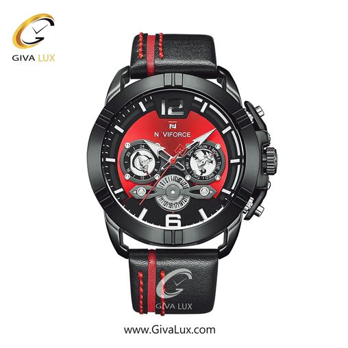 ساعت مچی مردانه بند چرمی ناوی فورس (نیوی فورس)  NF9168 B/R/B 657_B R B.jpg